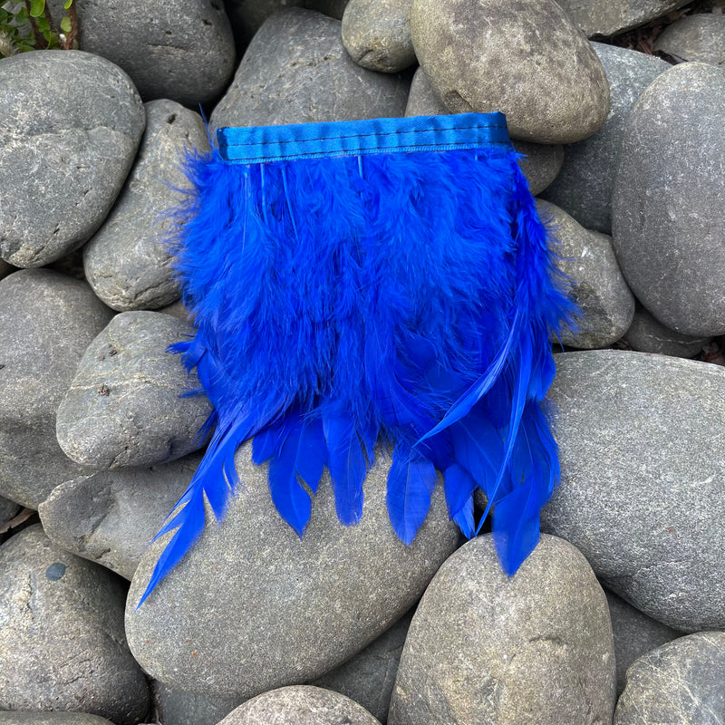 Blue Plain Coque Feathers