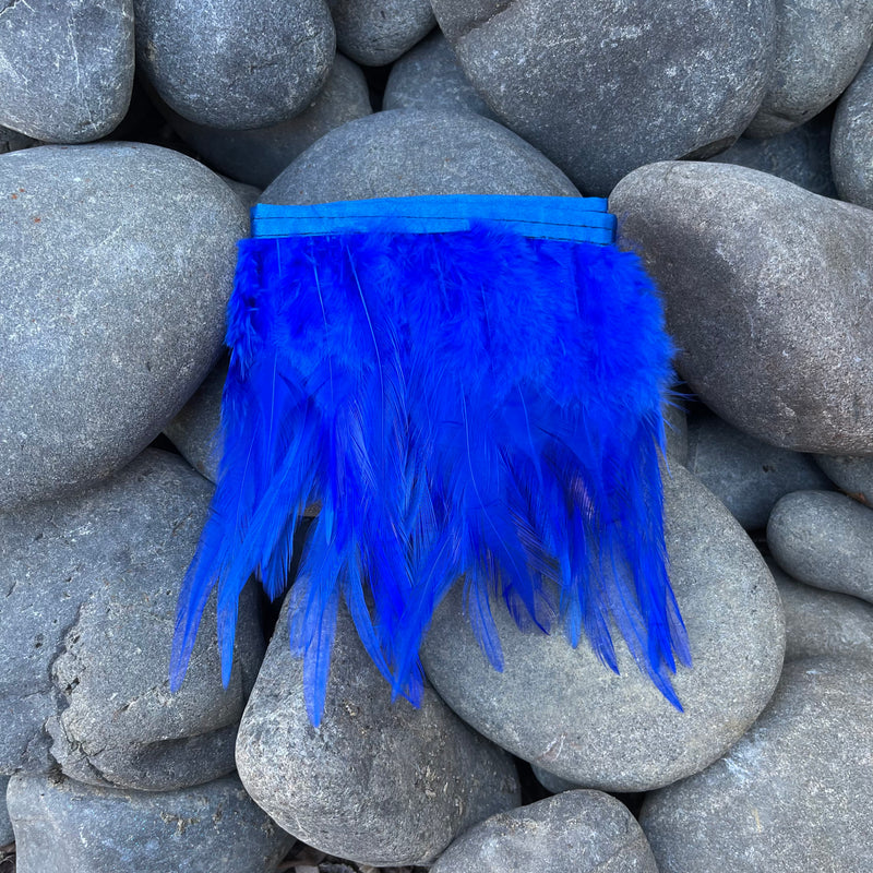 Blue Saddle Feathers