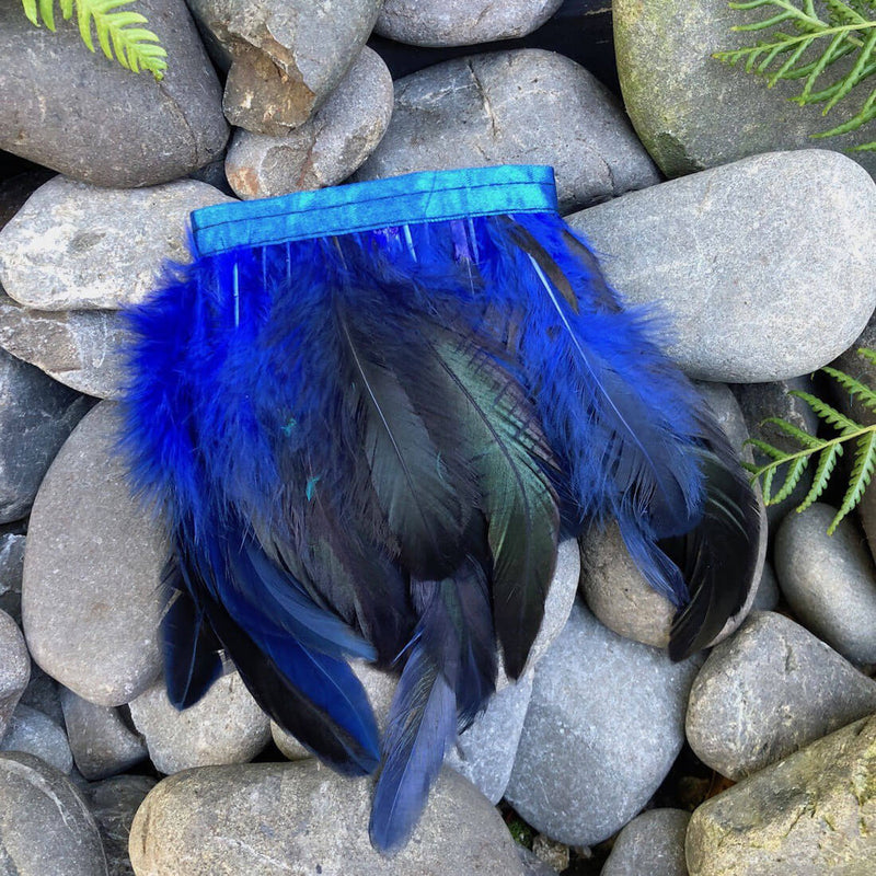 Royal Blue Coque Feathers