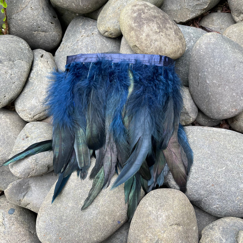 Navy Coque Feathers