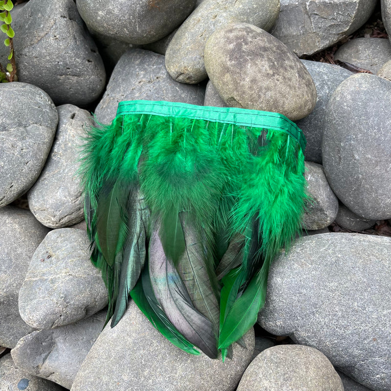 Emerald Green Coque Feathers