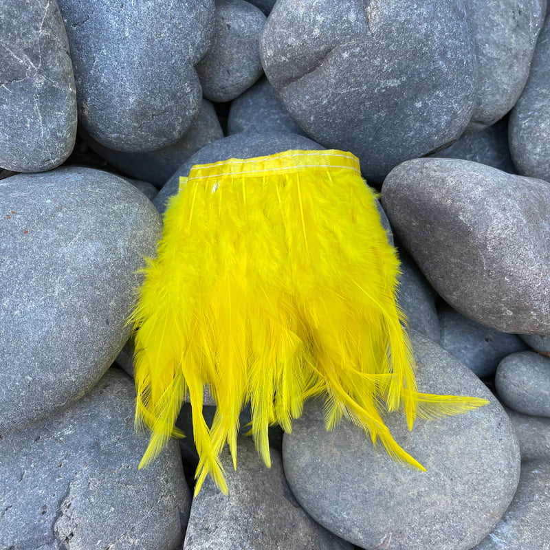 Yellow Saddle Feathers