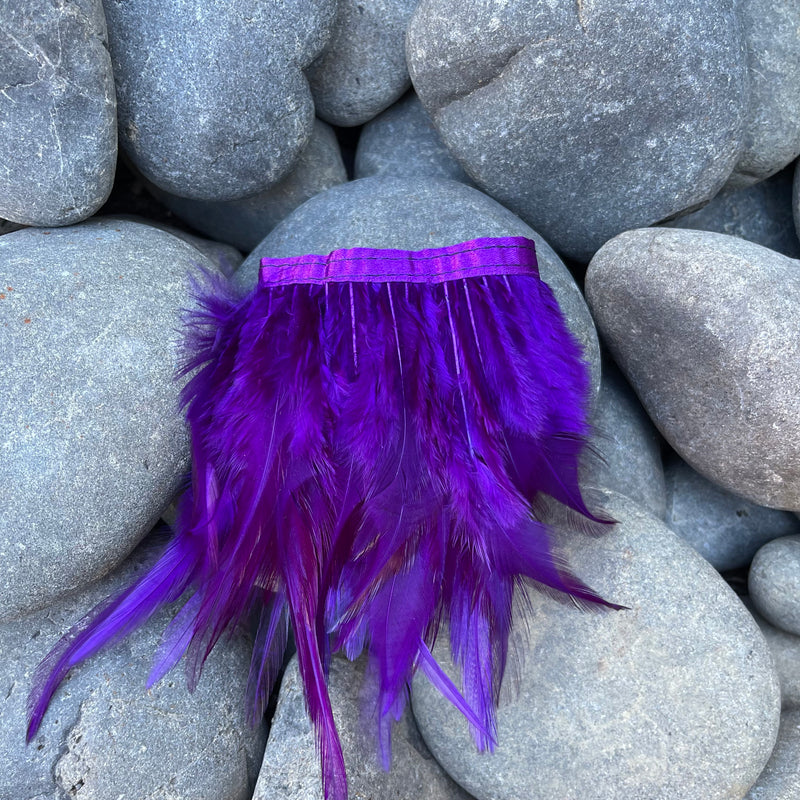 Purple Saddle Feathers